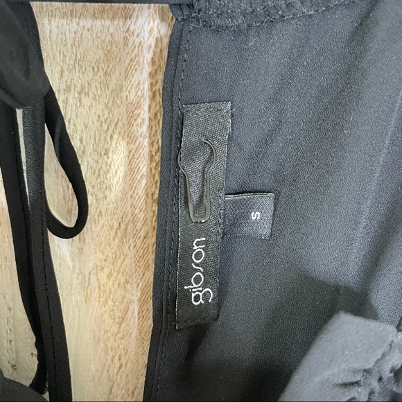 Gibson Popover Black Wide Leg Jumpsuit Womens S - Picture 6 of 13